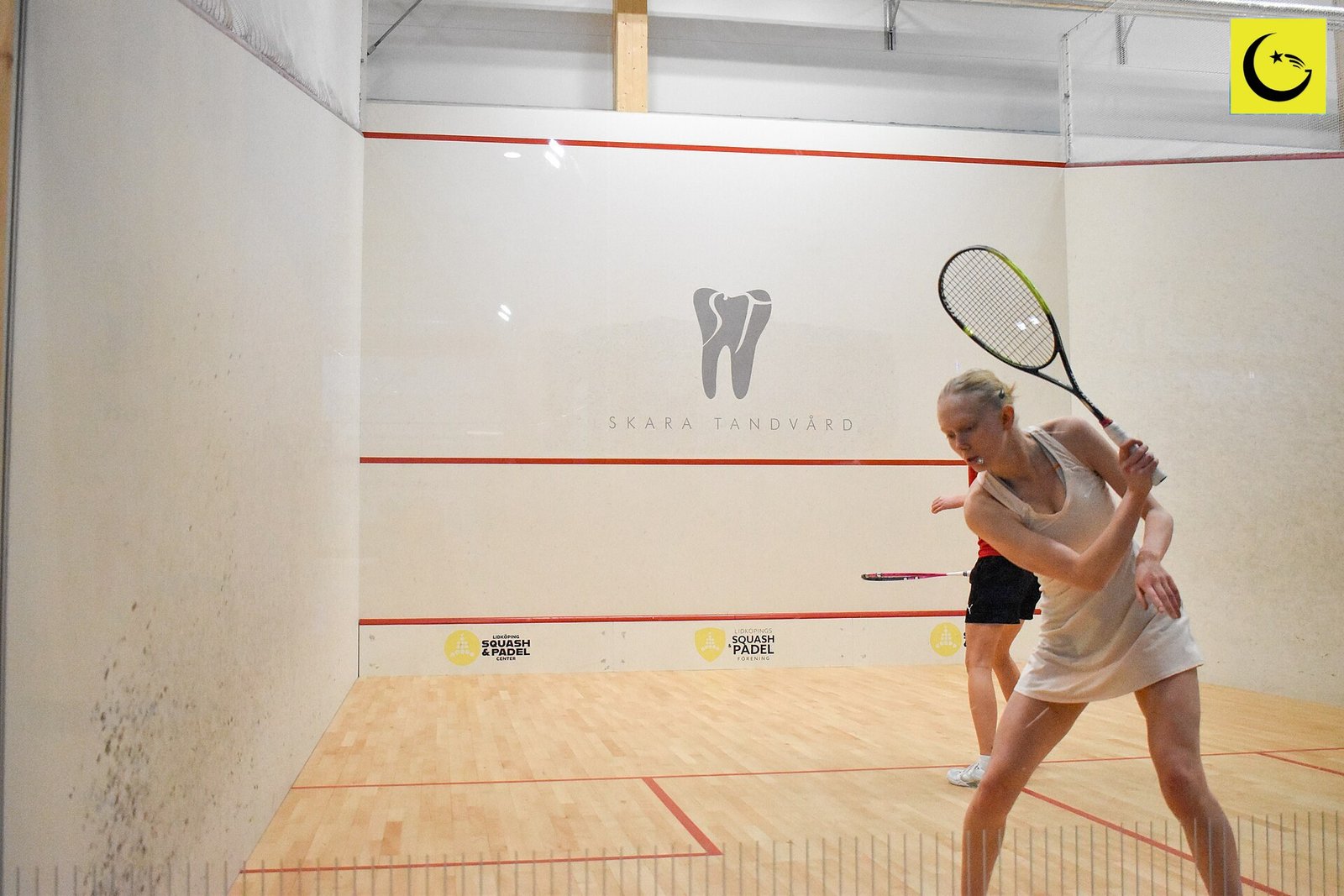 Young players in action at the national junior squash championship
