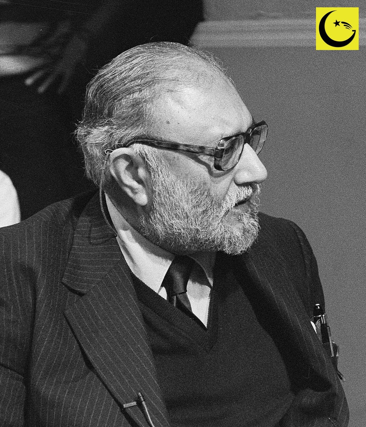 Abdus Salam Nobel Prize winner from Pakistan, portrait from 1987