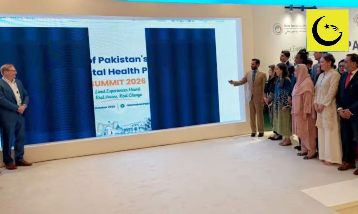 Dignitaries on stage at the launch of Pakistan's National Mental Health Policy 2026-2035 in Islamabad
